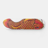 Red en Gold Koi Skateboard (Horizontaal)