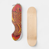 Red en Gold Koi Skateboard (Voorkant)