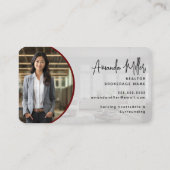 Red en Gold Realtor Makelaar Makelaar Makelaars Visitekaartje (Achterkant)