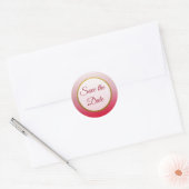 Red en Gold Save the Date Wedding Stickers (Envelop)