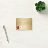 Red en Golden Apples Teacher Gold 4x3 Post-it® Notes (Kantoor)