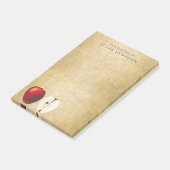 Red en Golden Apples Teacher Gold 4x6 Post-it® Notes (Schuin)