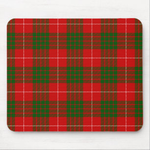 Red en Green Clan Crawford Tartan Muismat