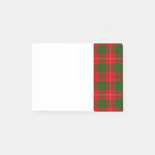 Red en Green Clan MacKinnon Tartan Post-it® Notes (Voorkant)