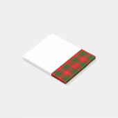 Red en Green Clan MacKinnon Tartan Post-it® Notes (Schuin)
