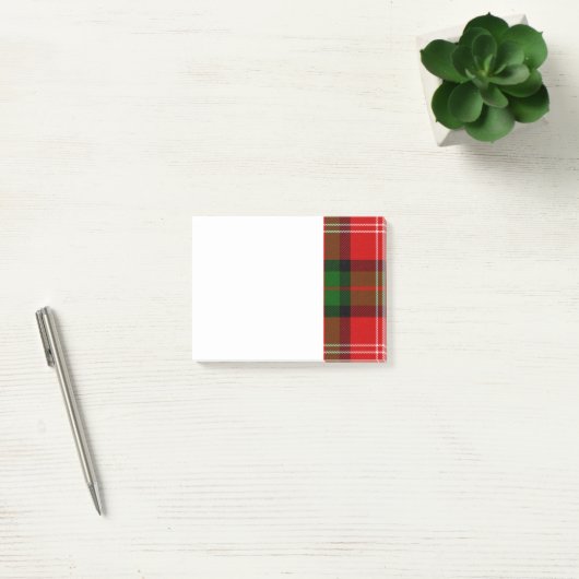 Red en Green Clan MacKintosh Tartan Post-it® Notes (Kantoor)