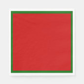 Red en Green Napkins Servet (Voorkant)