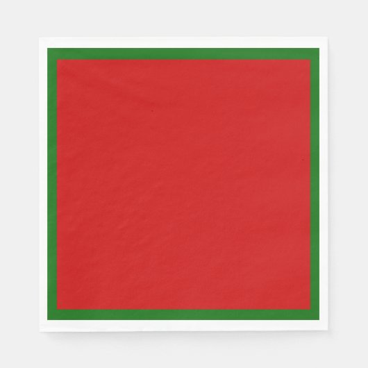 Red en Green Napkins Servet (Voorkant)