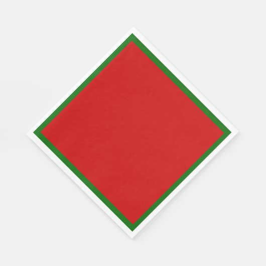 Red en Green Napkins Servet (Hoek)