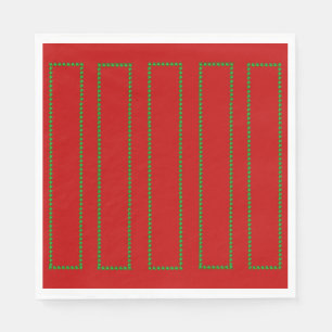 Red en Green Napkins Servet