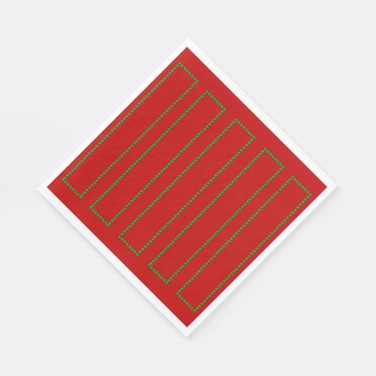 Red en Green Napkins Servet (Hoek)