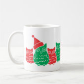 Red en Green Owls Koffiemok (Links)