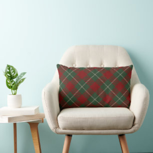 Red en Green Rustic Tartain Pset Kussen