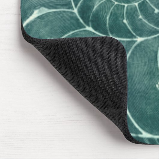 Red en Green Seashell Art Muismat (Hoek)