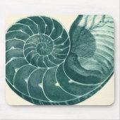 Red en Green Seashell Art Muismat (Voorkant)