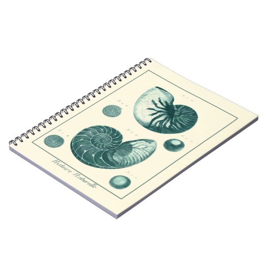 Red en Green Seashell Art Notitieboek (Linkerzijde)