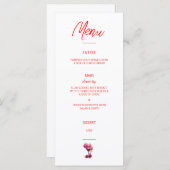 Red en Maroon Brunch en Bubbly Menu (Voorkant / Achterkant)