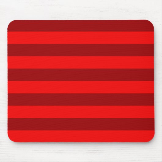 Red en Maroon Stripes Design Muismat (Voorkant)