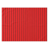 Red en Maroon Stripes Design Tafelkleed (Voorkant (Horizontaal))