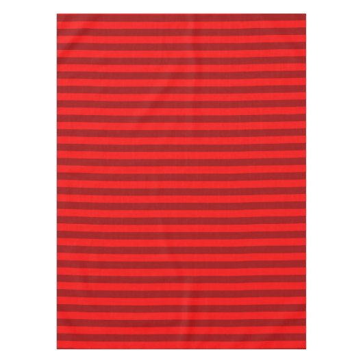 Red en Maroon Stripes Design Tafelkleed (Voorkant)