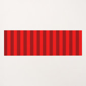Red en Maroon Stripes Design Yogamat (Achterkant (horizontaal))