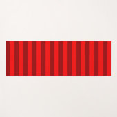 Red en Maroon Stripes Design Yogamat (Voorkant (horizontaal))