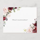 Red en Purple Flowers zijn mijn matron van eer Briefkaart (Achterkant)