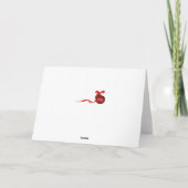 Red en Silver Photo Snowflake-kerstKaart Feestdagen Kaart (Achterkant)