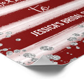 Red en Silver Welcome Poster Print (Hoek)