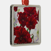 Red en White Amaryllis 2008 Metalen Ornament (Rechts)