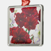 Red en White Amaryllis 2008 Metalen Ornament (Links)