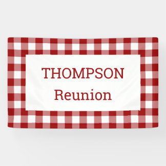 Red- en White Buffalo Check Reunion Party Spandoek