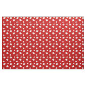 Red en White Canadian Flag Maple Leaf Pattern Stof (Fat Quarter)