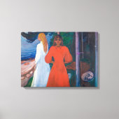 Red en White | Edvard Munch | Canvas Afdruk (Voorkant)
