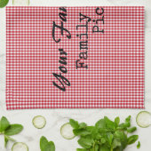 Red en White Gingham Kitchen Towel- HAMbyWG Theedoek (Gevouwen)