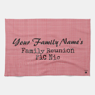 Red en White Gingham Kitchen Towel- HAMbyWG Theedoek