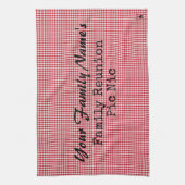 Red en White Gingham Kitchen Towel- HAMbyWG Theedoek (Verticaal)