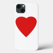 Red en White Love Heart Design. Case-Mate iPhone Case (Achterkant)
