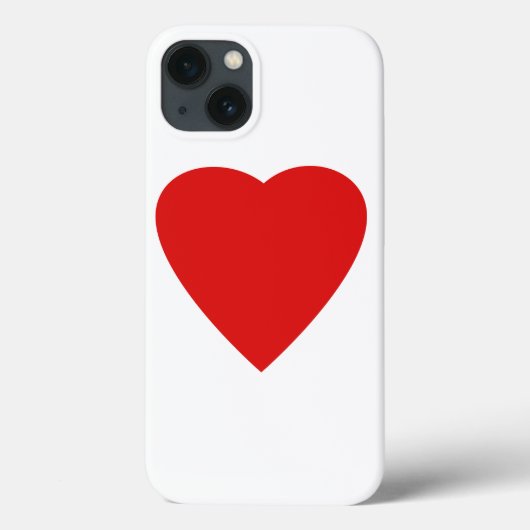 Red en White Love Heart Design. Case-Mate iPhone Case (Achterkant)