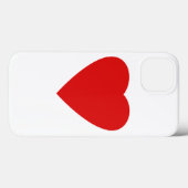 Red en White Love Heart Design. Case-Mate iPhone Case (Achterkant (horizontaal))
