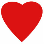 Red en White Love Heart Design. Staand Fotobeeldje<br><div class="desc">Een rood hart op een witte achtergrond.</div>