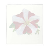 Red en White Petunia Notitieblok (Voorkant)