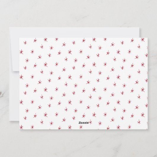 Red en White | PRETTIGE FEESTDAGEN €? | Sters Feestdagenkaart (Achterkant)