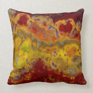 Red en yellow Crayloa Jasper Kussen