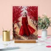 Red Enchantment Acryl Bord (Huwelijk)
