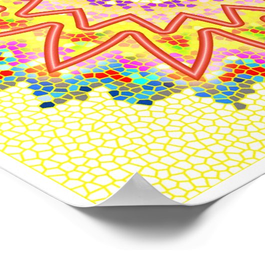 RED Energy Sparking Healing Chakra Poster (Hoek)