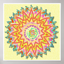 RED Energy Sparking Healing Chakra Poster