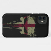 Red England Grunge Case-Mate iPhone Case (Achterkant (horizontaal))