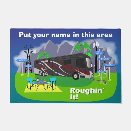 Red Entegra Aspire Class A RV Roughin Deurmat (Voorkant)