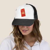 Red Envelope Motif Trucker Pet (In situ)